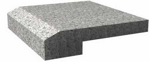 <br><strong>Chaflan doble</strong><br>Similar a chaflán tira, pero simulando un canto macizo.<br>4cm de grosor