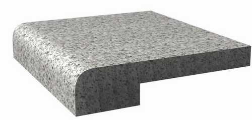 <br><strong>Romo doble</strong><br>Es el canto mas utilizado en formas curvas con regruesados.<br>4cm de grosor